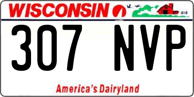 WI license plate 307NVP