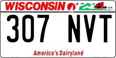 WI license plate 307NVT