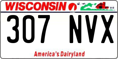 WI license plate 307NVX