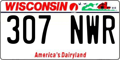 WI license plate 307NWR