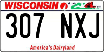 WI license plate 307NXJ