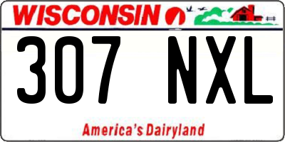 WI license plate 307NXL