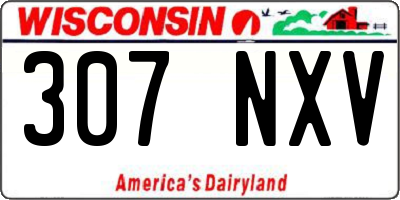 WI license plate 307NXV
