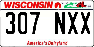 WI license plate 307NXX
