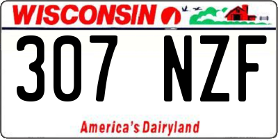 WI license plate 307NZF