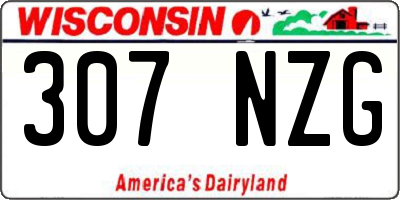 WI license plate 307NZG