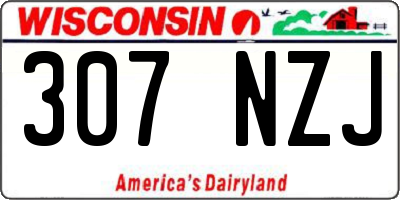 WI license plate 307NZJ