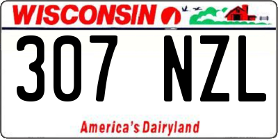 WI license plate 307NZL