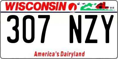 WI license plate 307NZY