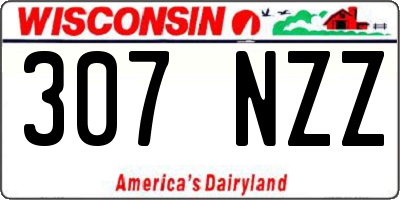 WI license plate 307NZZ
