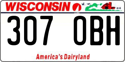 WI license plate 307OBH
