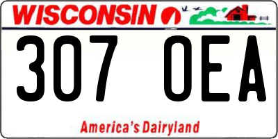 WI license plate 307OEA