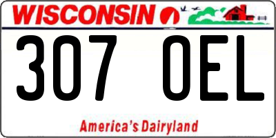 WI license plate 307OEL
