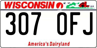 WI license plate 307OFJ