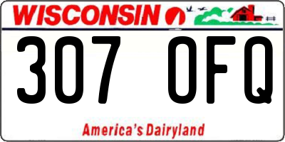 WI license plate 307OFQ
