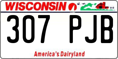 WI license plate 307PJB