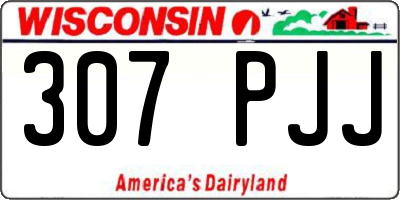 WI license plate 307PJJ