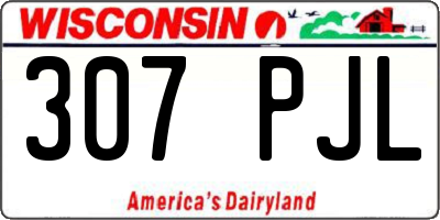 WI license plate 307PJL