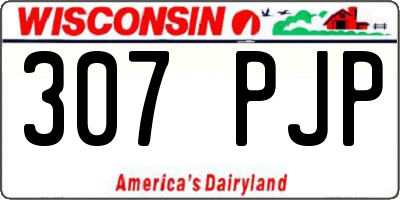 WI license plate 307PJP