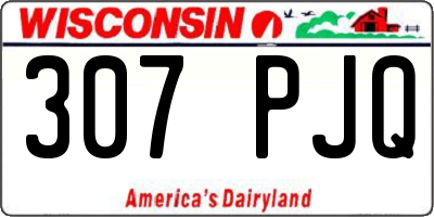 WI license plate 307PJQ