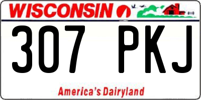 WI license plate 307PKJ