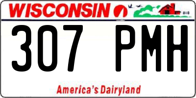 WI license plate 307PMH