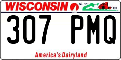 WI license plate 307PMQ