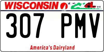 WI license plate 307PMV