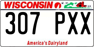 WI license plate 307PXX