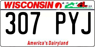 WI license plate 307PYJ