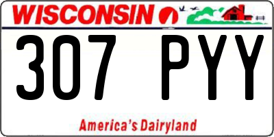 WI license plate 307PYY