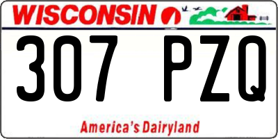 WI license plate 307PZQ