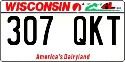 WI license plate 307QKT