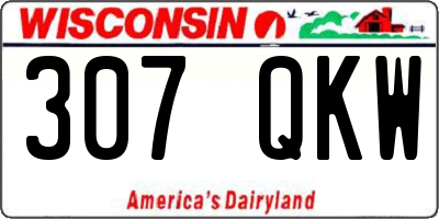 WI license plate 307QKW