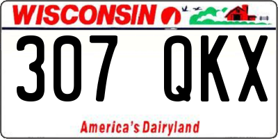 WI license plate 307QKX