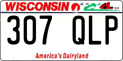 WI license plate 307QLP