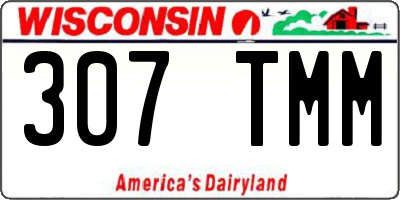 WI license plate 307TMM