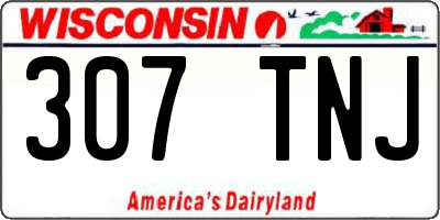 WI license plate 307TNJ