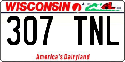 WI license plate 307TNL