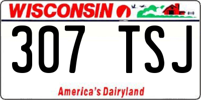 WI license plate 307TSJ