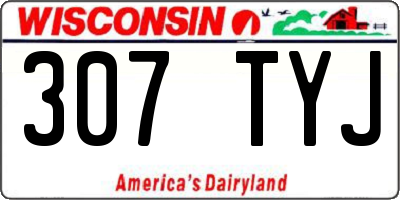 WI license plate 307TYJ