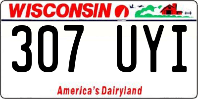 WI license plate 307UYI