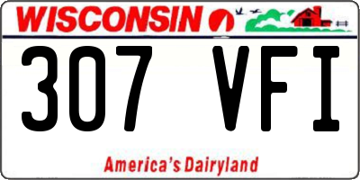 WI license plate 307VFI