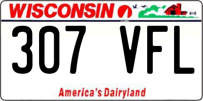WI license plate 307VFL