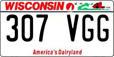 WI license plate 307VGG