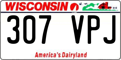 WI license plate 307VPJ