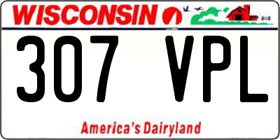 WI license plate 307VPL