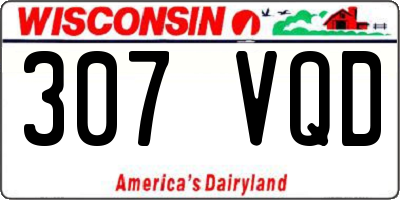 WI license plate 307VQD