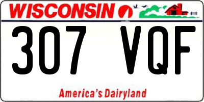 WI license plate 307VQF