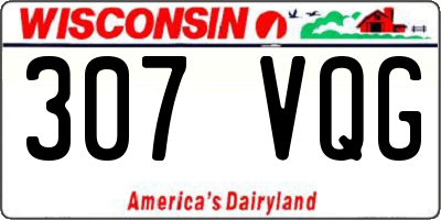 WI license plate 307VQG